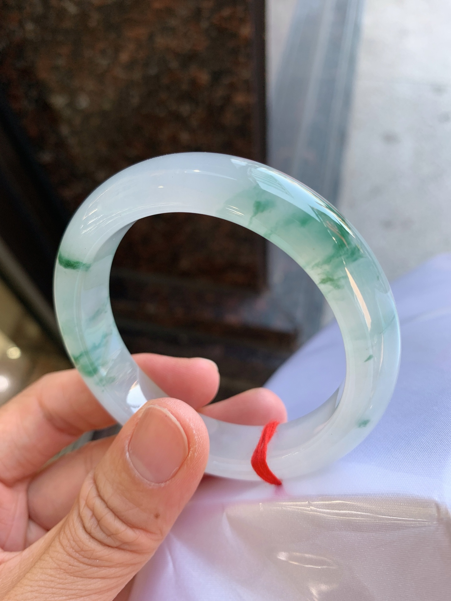正圈冰飘花 微细纹 尺寸：55/12.3/8.9 清爽
