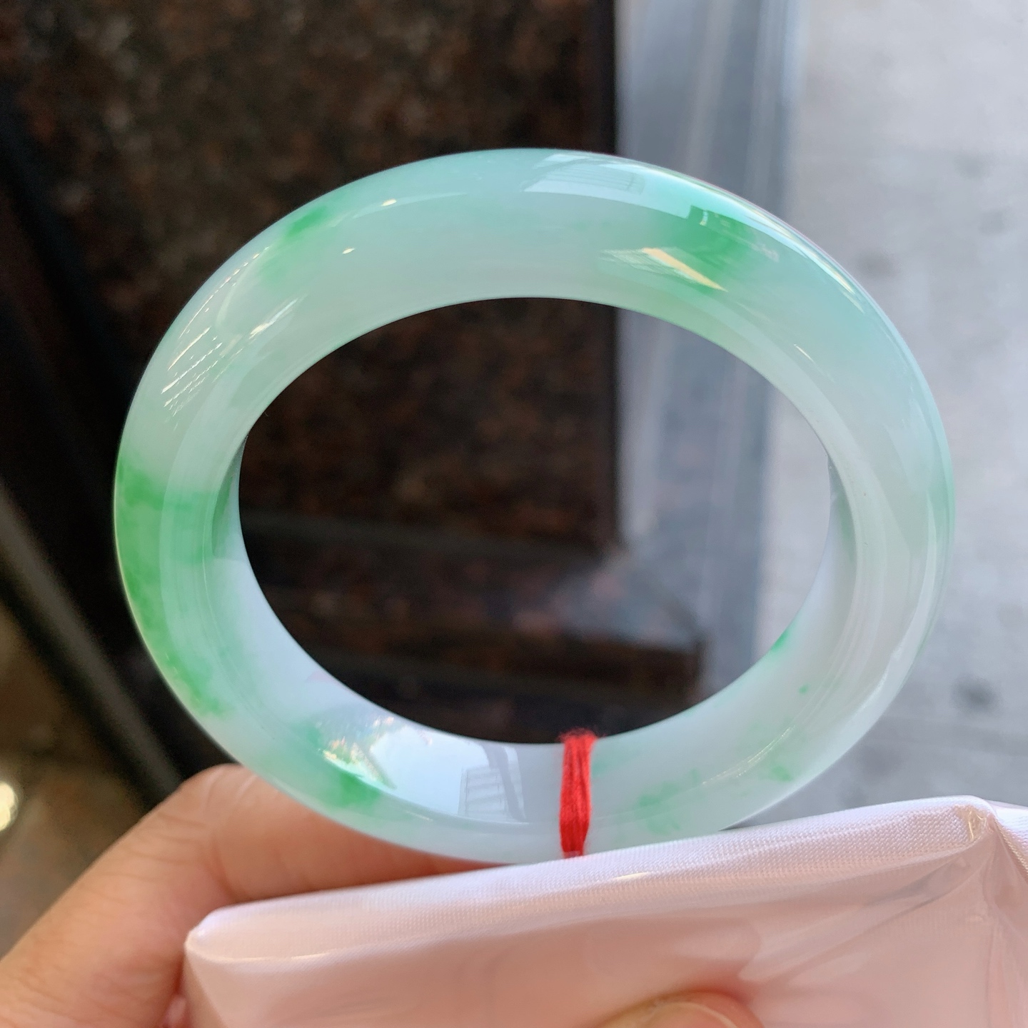 正圈飘绿 微纹 尺寸：52.8/12/9 清爽