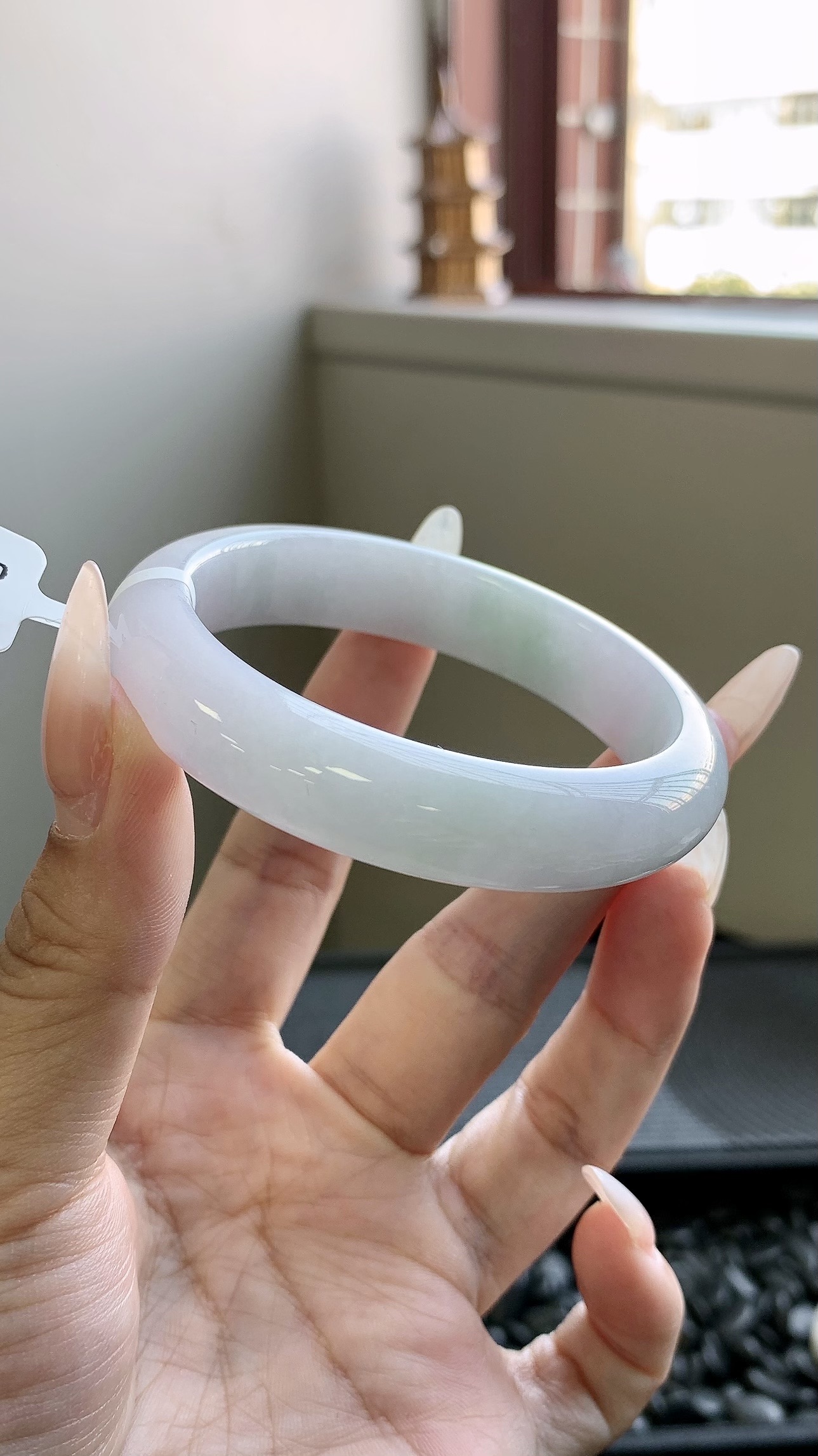 淡春彩正圈手镯成品 A6107-30 尺寸：52-12-8