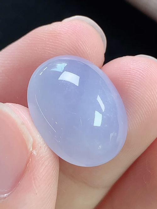 冰紫大蛋面，戒面，无裂，尺寸18-14.2-8.1mm，S10dk88