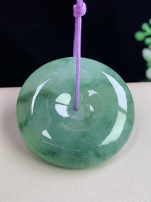 飘花平安扣，无裂，尺寸29.4-6.0mm，S10zg9