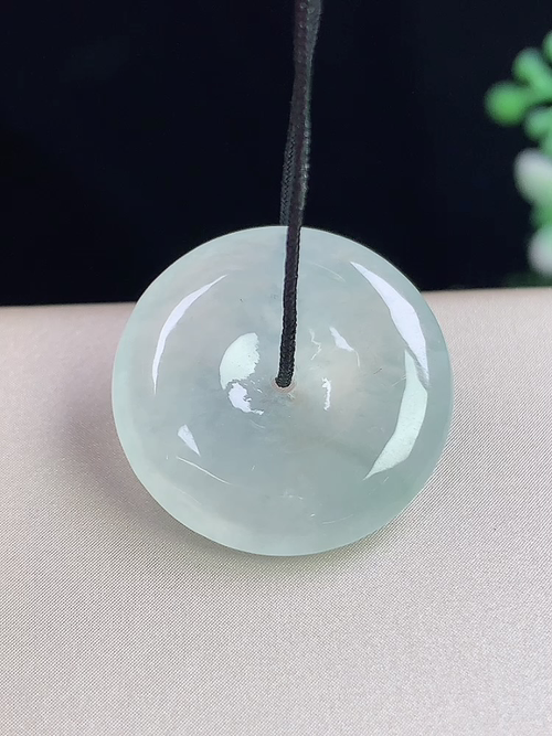 冰种平安扣，无裂，尺寸19.6-4.2mm，S10hwa