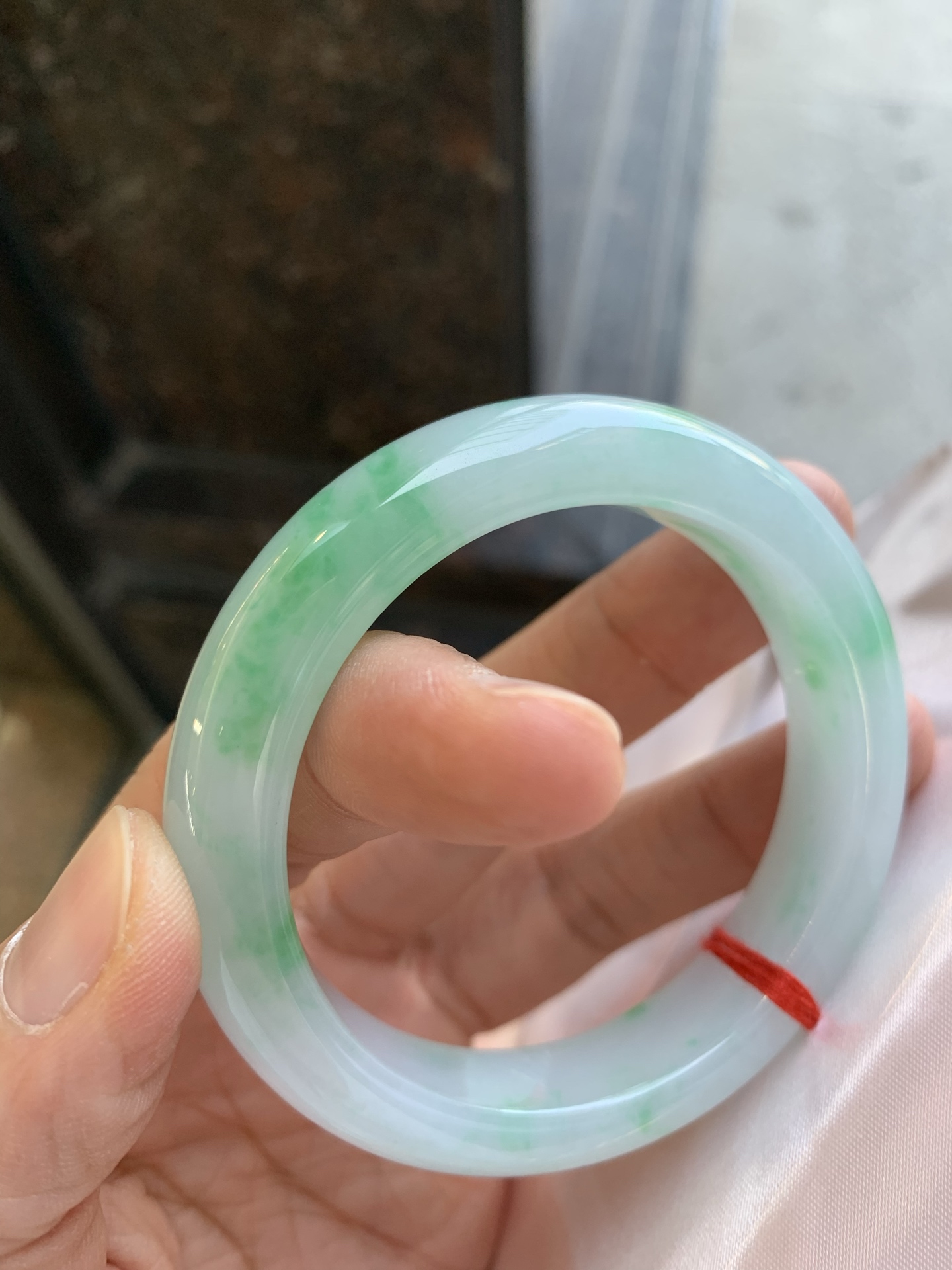 正圈飘绿 微纹 尺寸：52.8/12/9 清爽