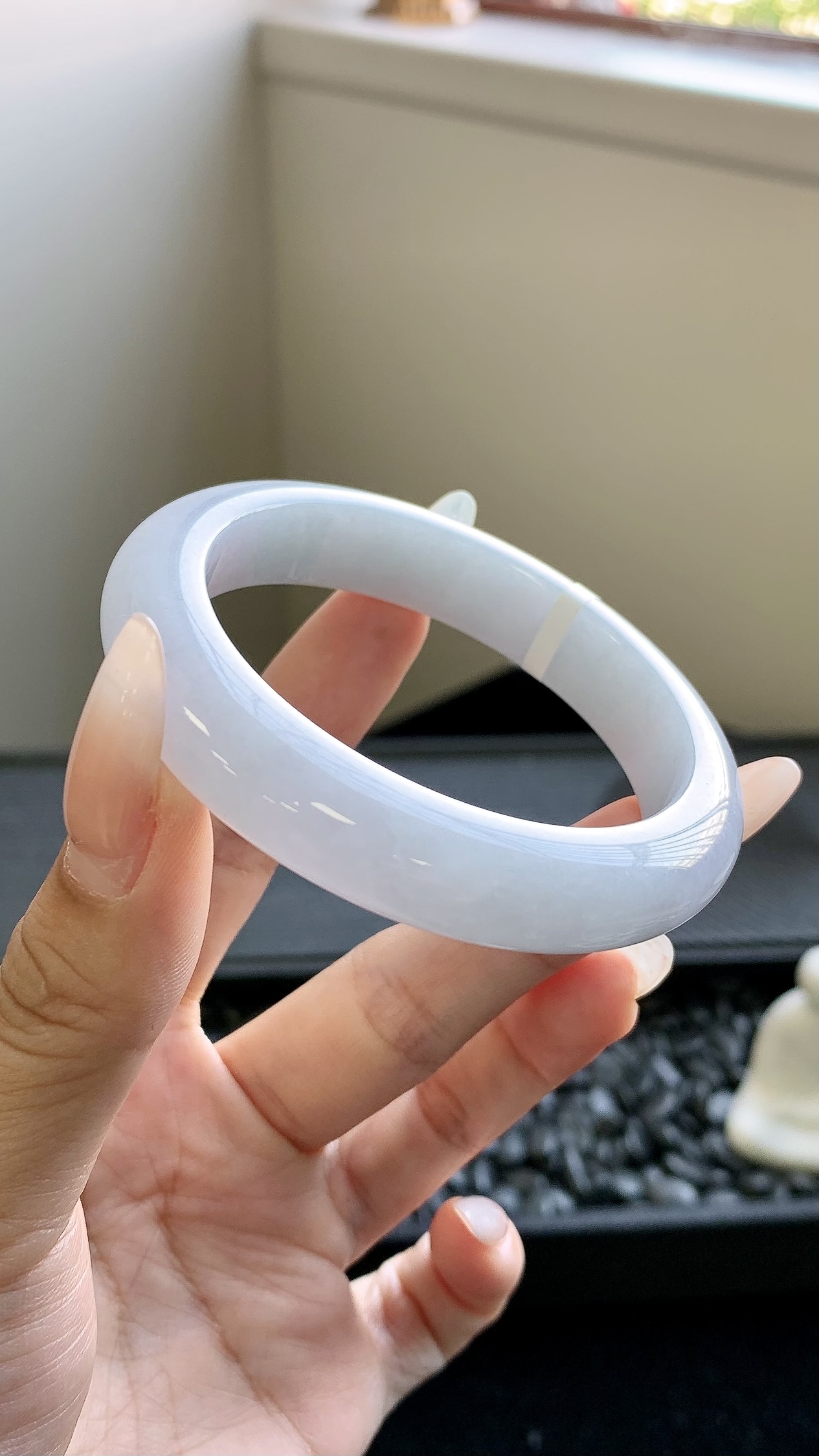 晴底正圈手镯成品 HY-8691 尺寸：52.5-12-9