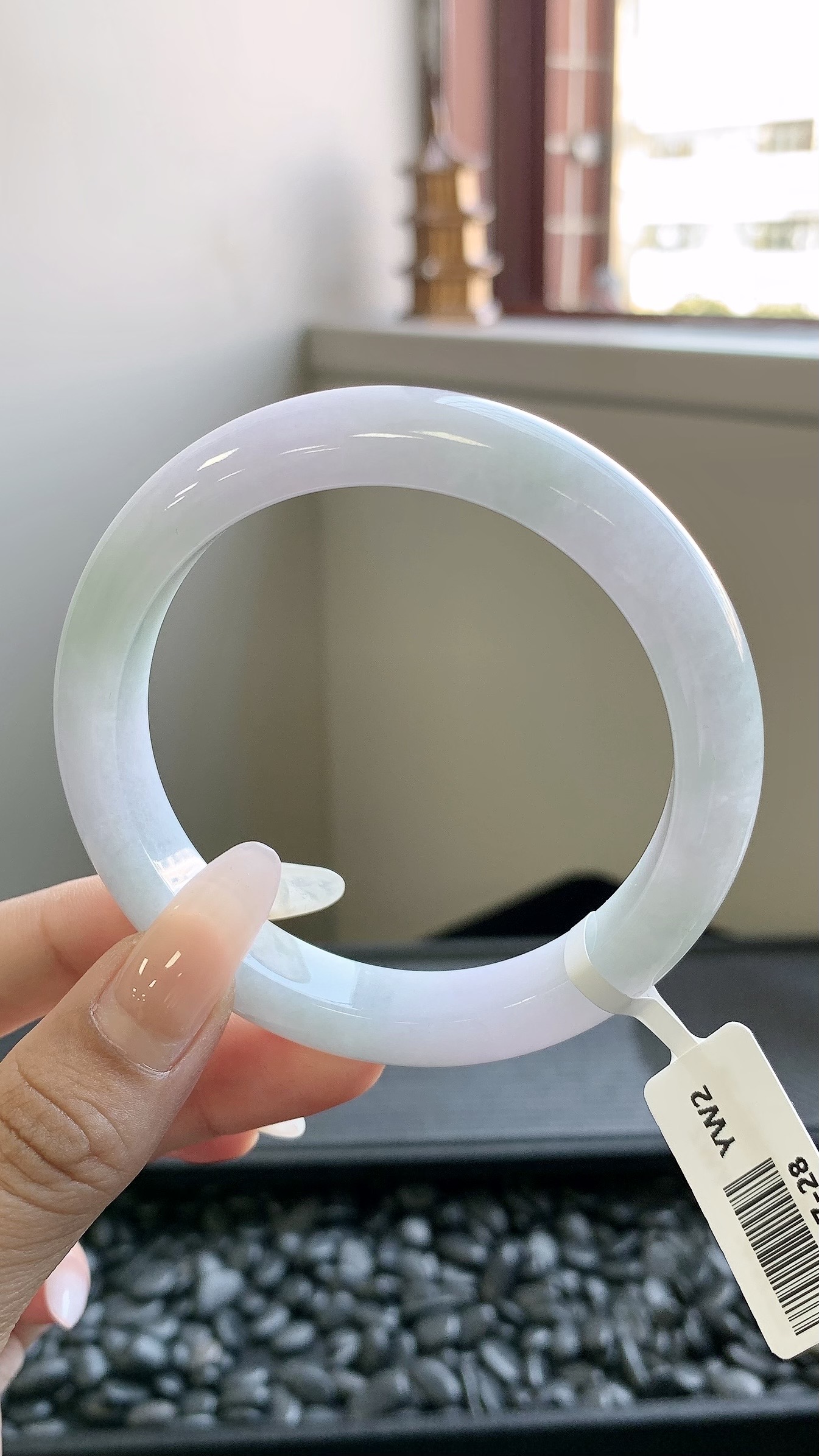 淡春彩正圈手镯成品 A6107-28 尺寸：57-11.5-9，A6107-28
