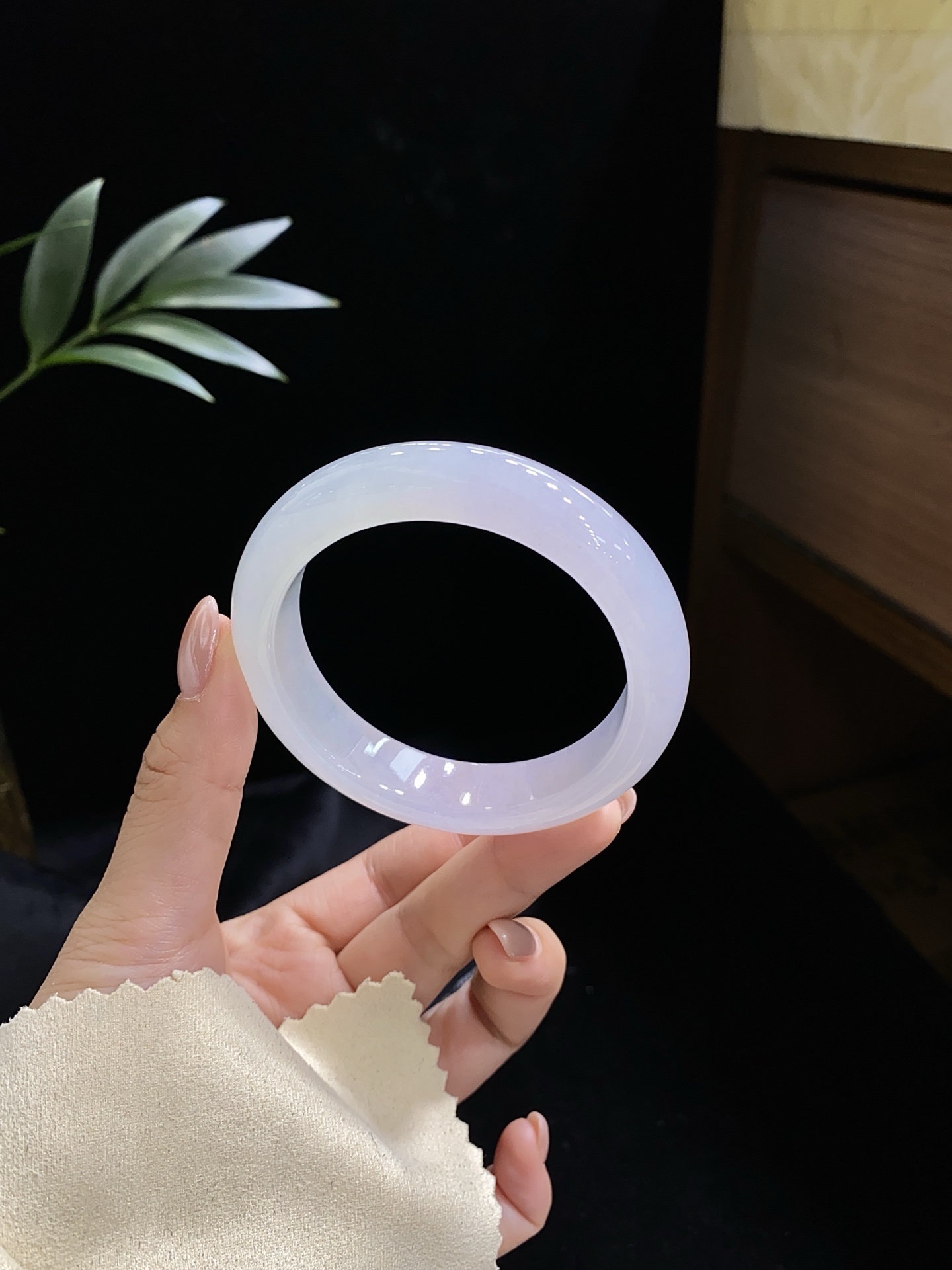 淡紫底·正圈 尺寸56.6-13.7-9.1 编号SZ25J16-3-1