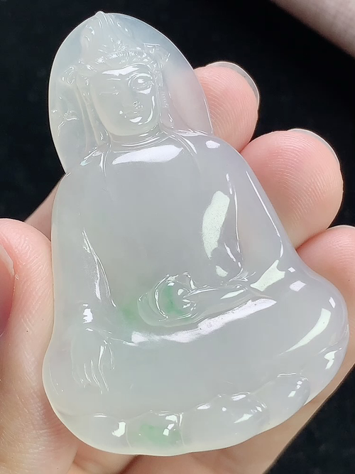 冰飘绿观音，无裂，尺寸52.6-36.4-4.4mm，S10hwa