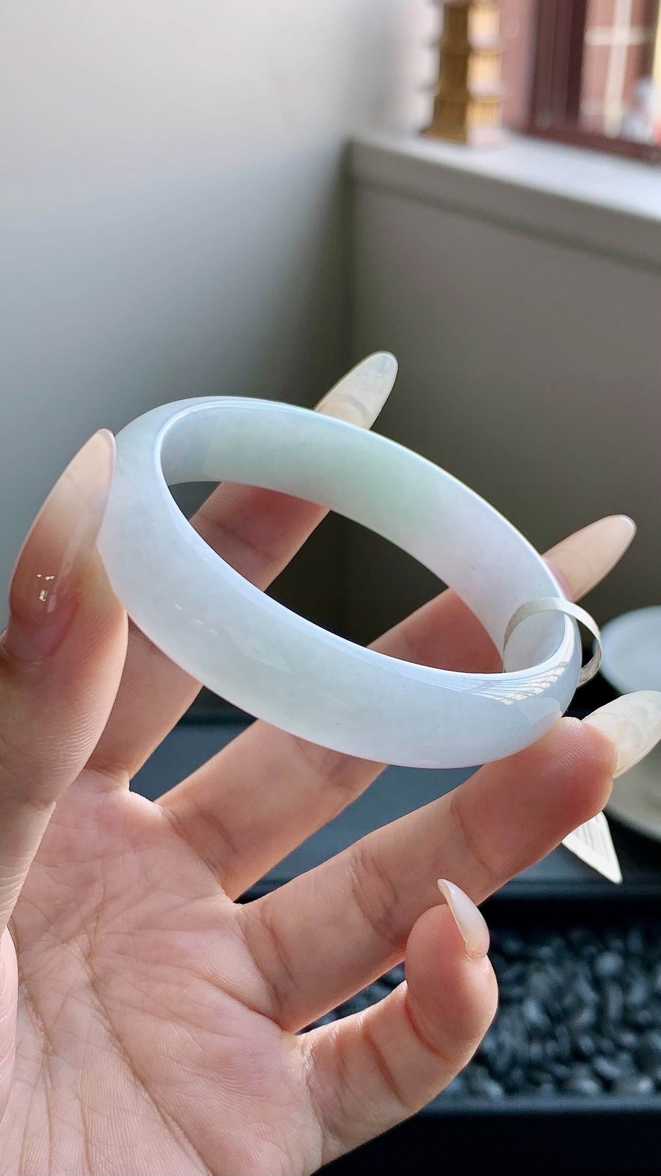 晴底贵妃手镯成品（有裂） HYY-7652 尺寸：54-12-6