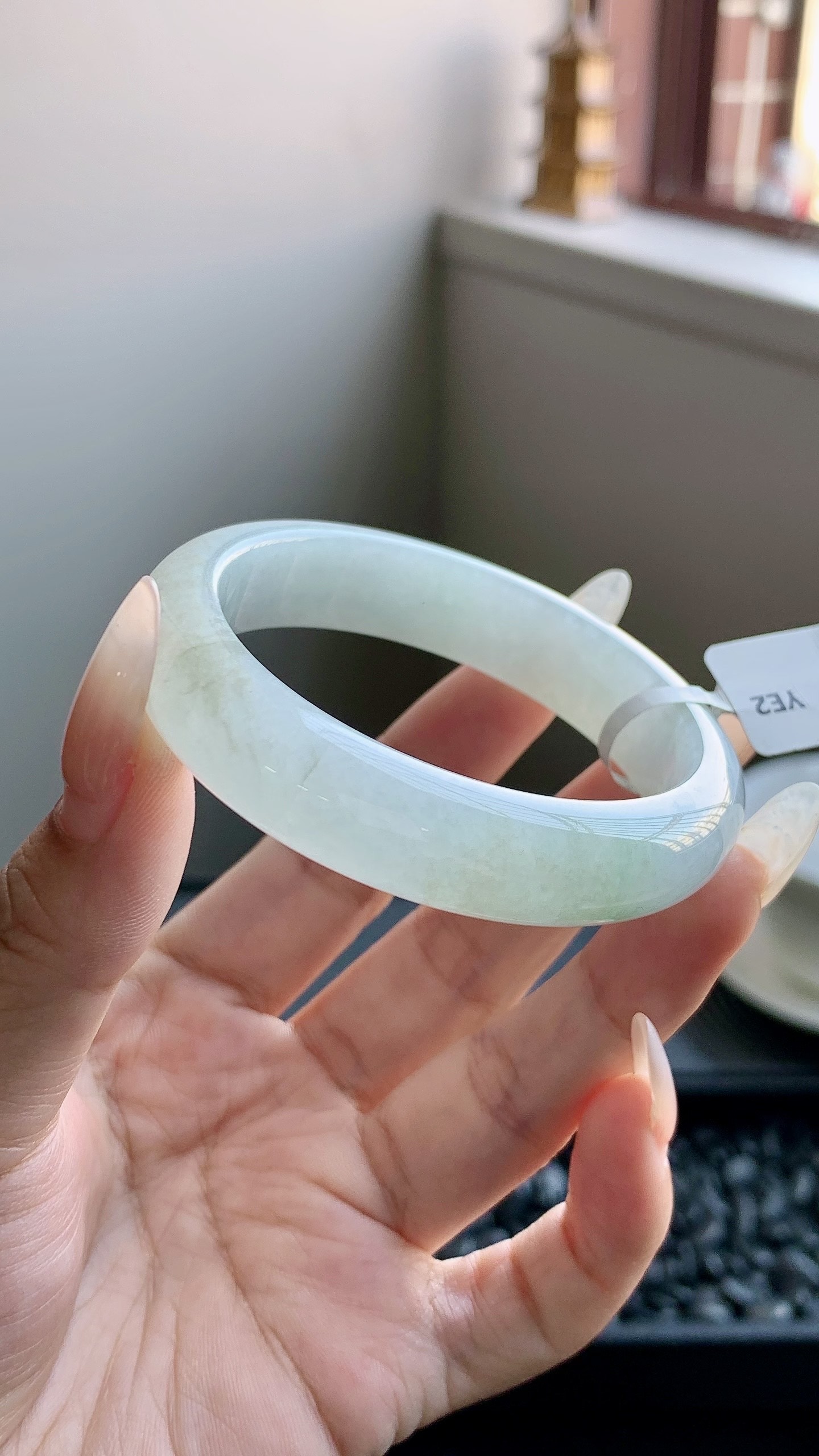 冰晴正圈手镯成品（微瑕） HY-7039 尺寸：51-12.5-8