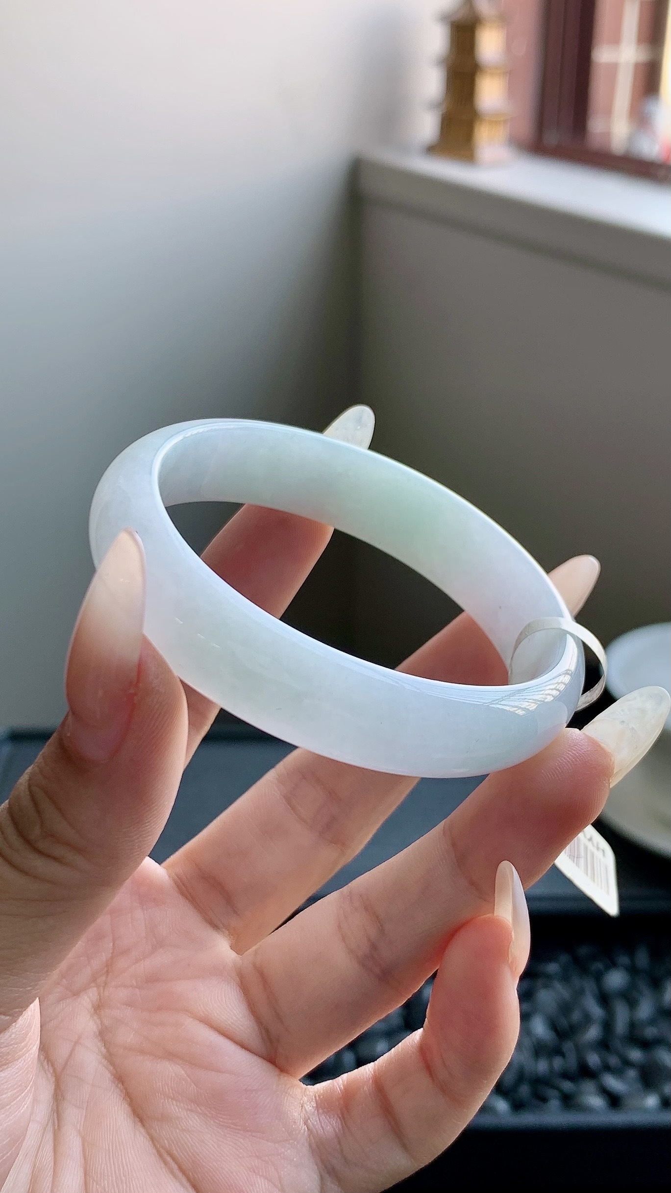 晴底贵妃手镯成品（有裂） HYY-7652 尺寸：54-12-6